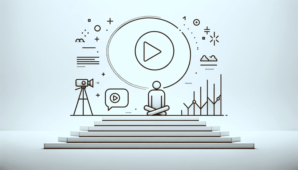 "Minimalistic Scandinavian-style graphic for blog post titled 'Why Video is the Best Marketing Investment You'll Ever Make', featuring sleek design elements and modern typography on a clean background, highlighting the theme of effective video marketing strategies."